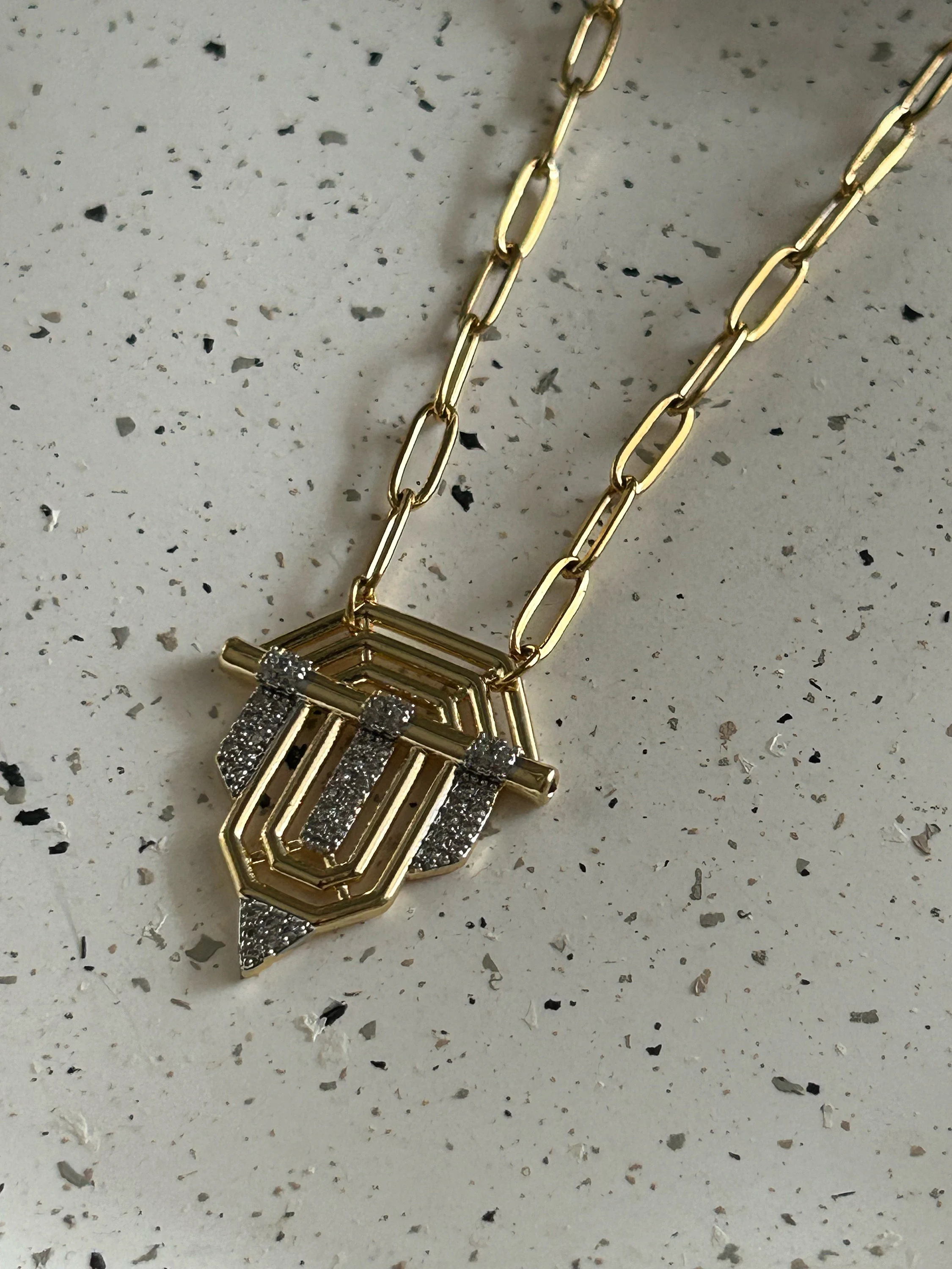 Gold Pendant Necklace, Gold Linked Chain Necklace, Dainty Necklace, Perfect For Everyday Necklace, Linked Chain Necklace, Gift For Women