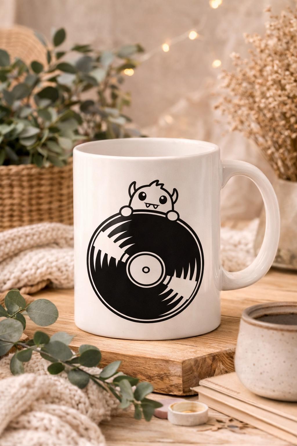 Retro Monster Record SVG | Halloween, Vintage Vinyl Shirt (Digital Download)