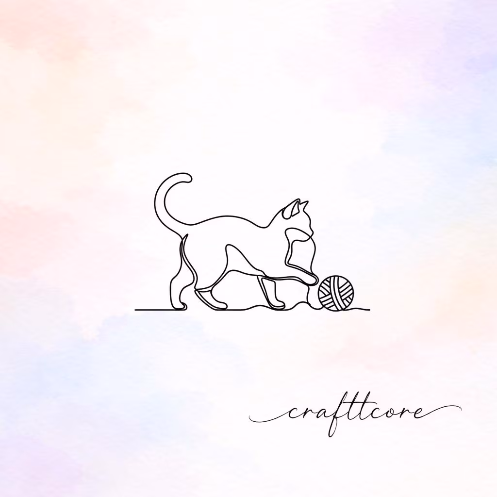 Playful Cat Yarn SVG | Kitten Ball Shirt Design (Digital Download)