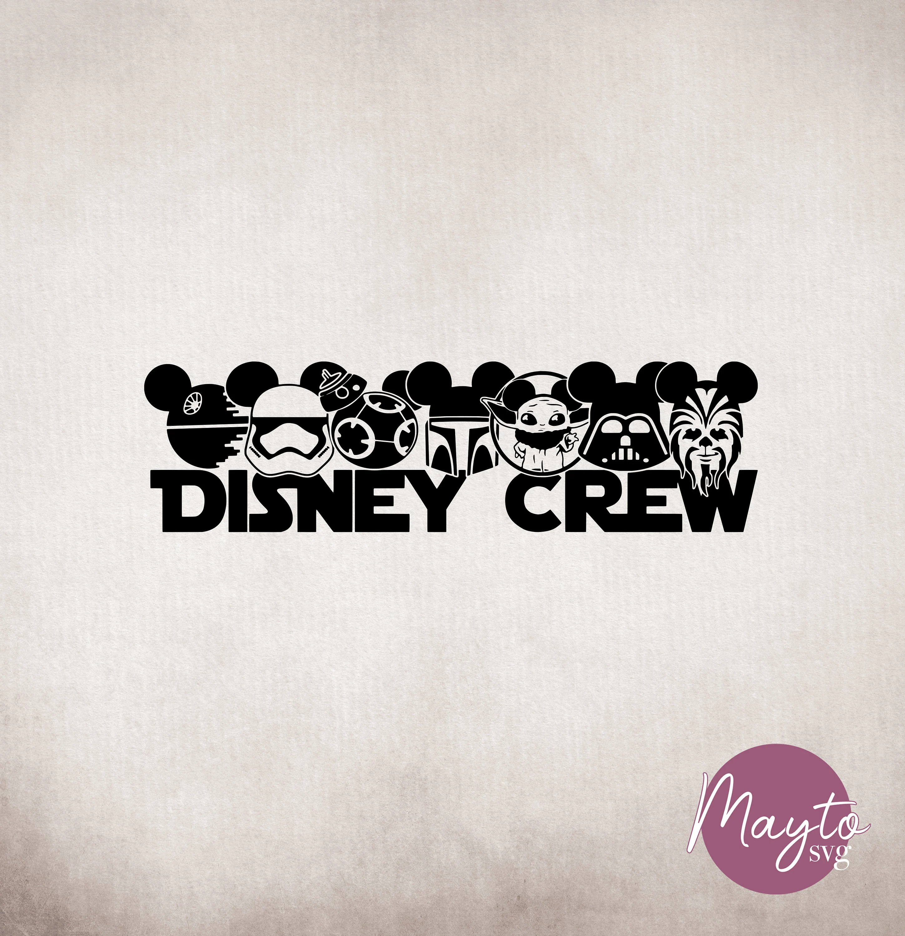 Star Wars Crew Svg, Mandalorian, Baby Yoda (Digital File)