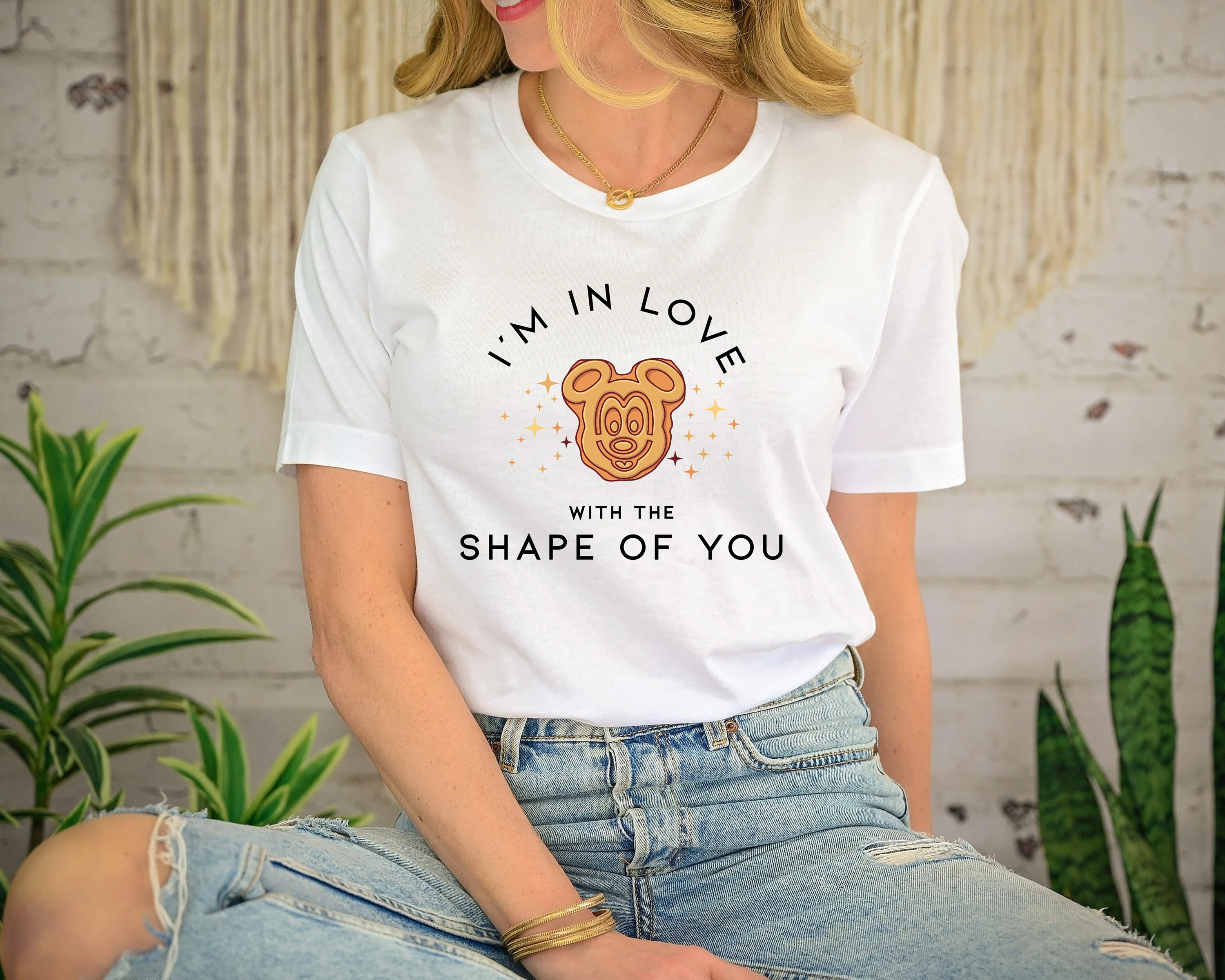 Waffle Mouse SVG, I'm In Love With Shape Of You (svg, png, eps)