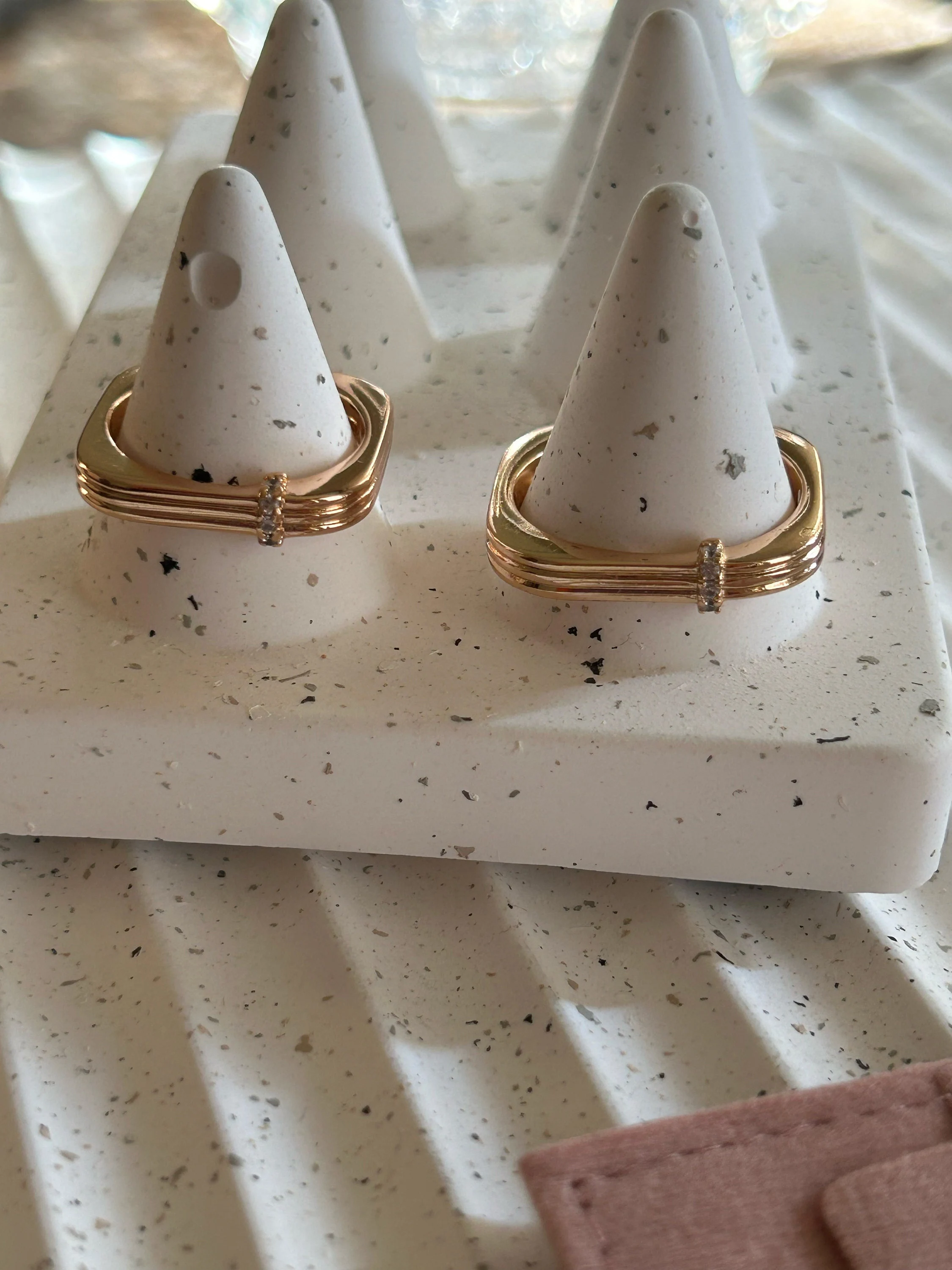 Gold Zircon Line Ring, Everyday Ring, Gift For Her