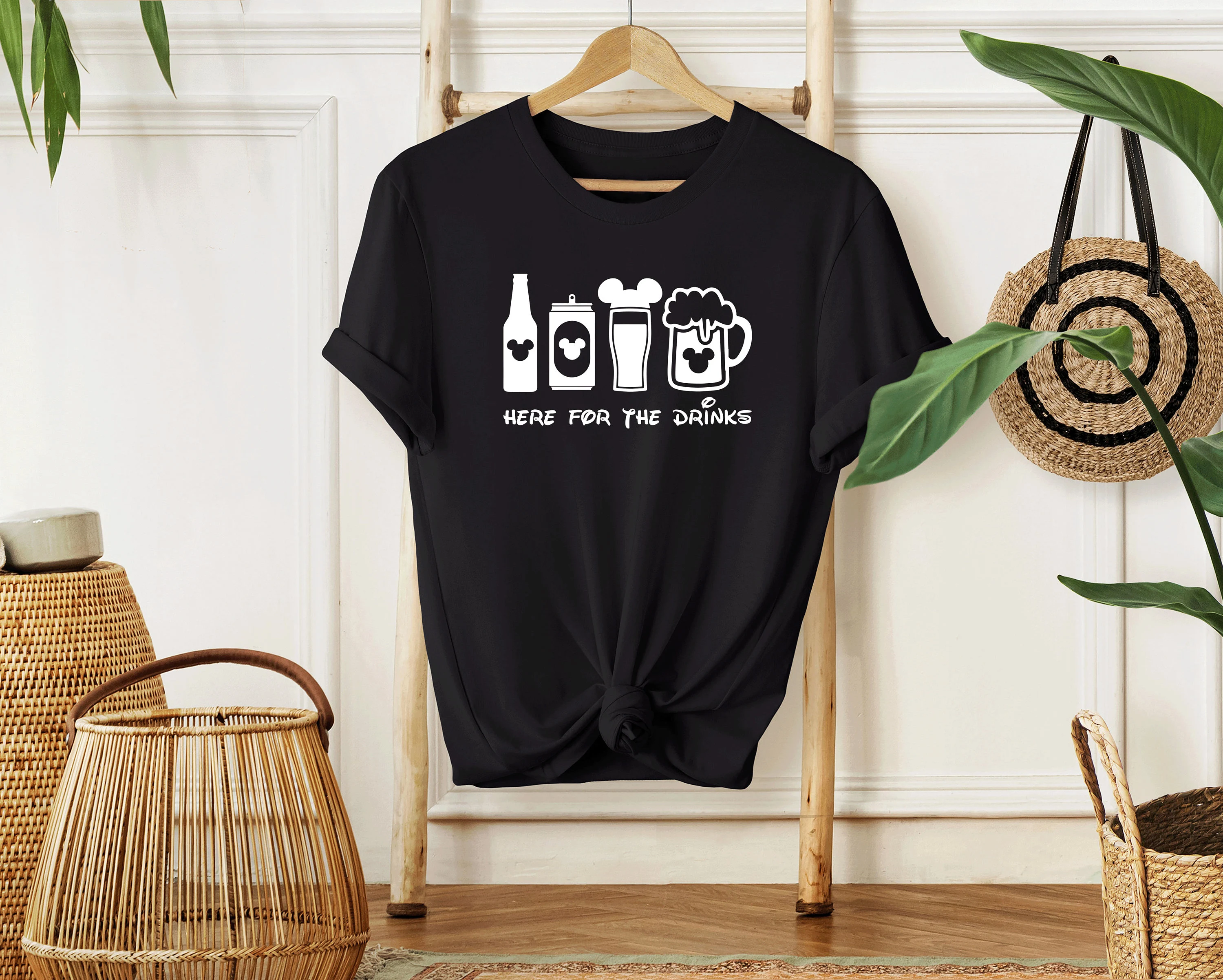 Mickey Mouse Drinks SVG for Family Vacation Shirt, Theme Park Trip Cut File, Mickey Mouse Cocktail PNG, DIY Cricut Design for Matching shirt