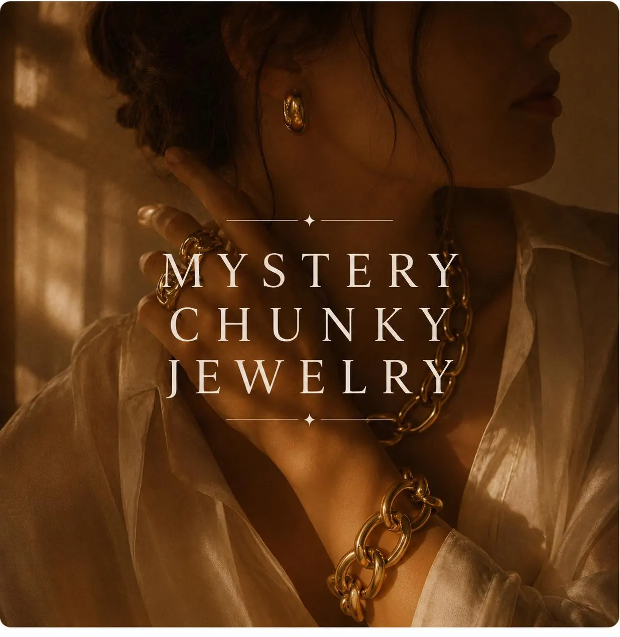 Mystery Chunky Jewelry • Curated Jewelry Surprise • Minimalist, Statement Styles • Surprise Dainty Earrings, Necklace, Bracelet or Rings