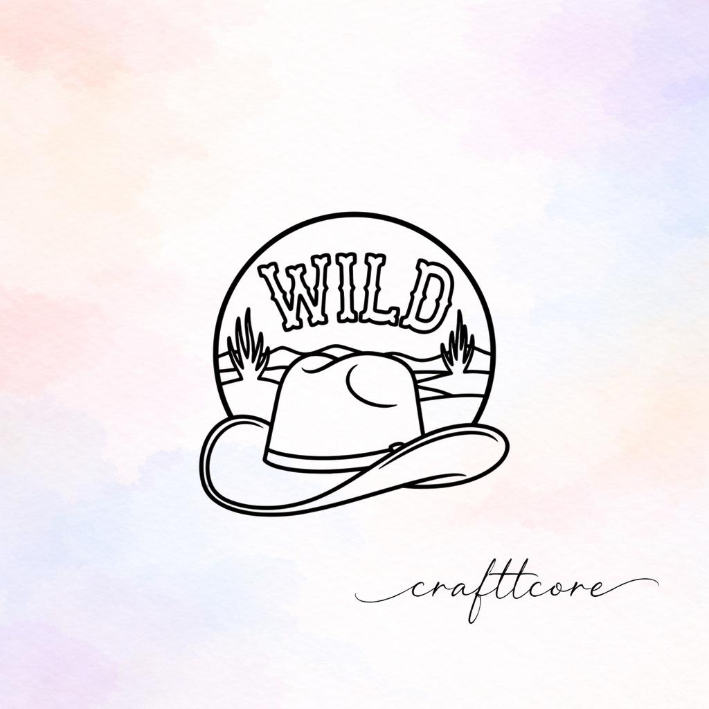 Western Cowboy Hat SVG | Desert Sunset Shirt Design, Vector (Digital Download)