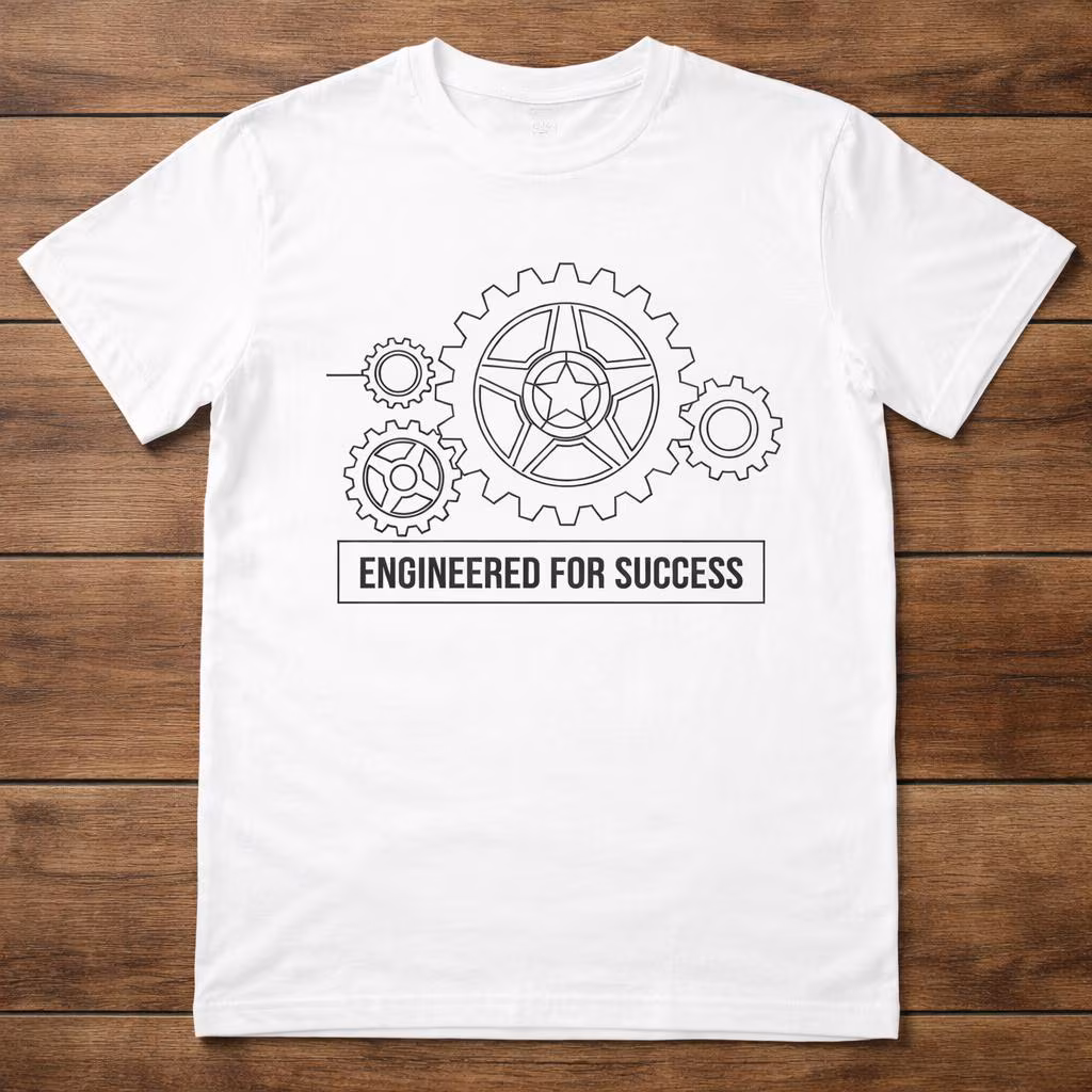 Interlocking Gears SVG | Engineering Gear Shirt Design, Cricut Clipart (Digital Download)